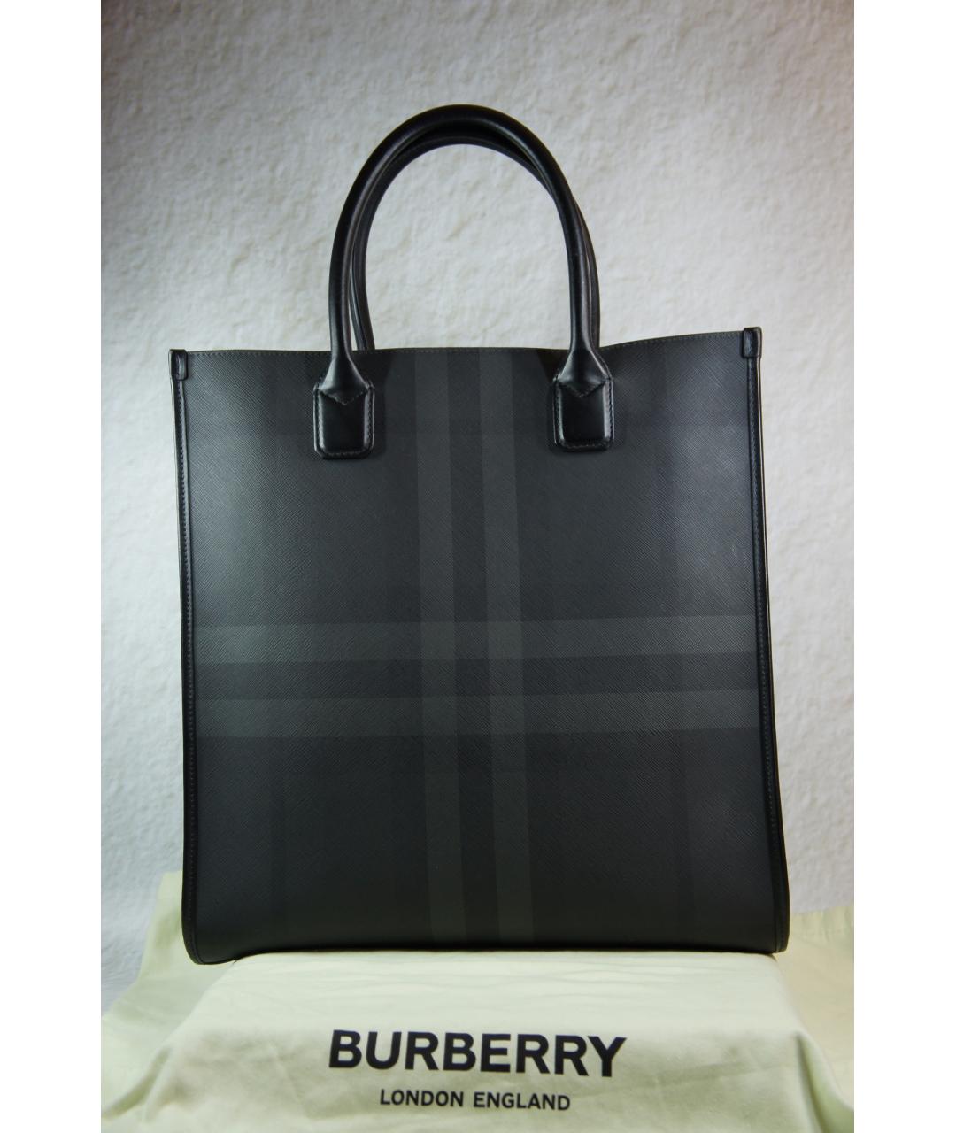 BURBERRY Серая сумка тоут, фото 4