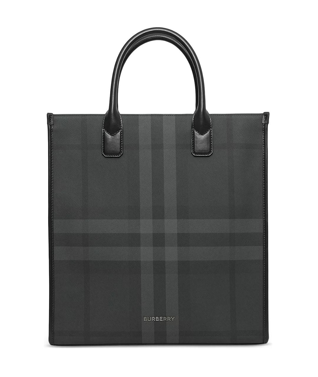 BURBERRY Серая сумка тоут, фото 10