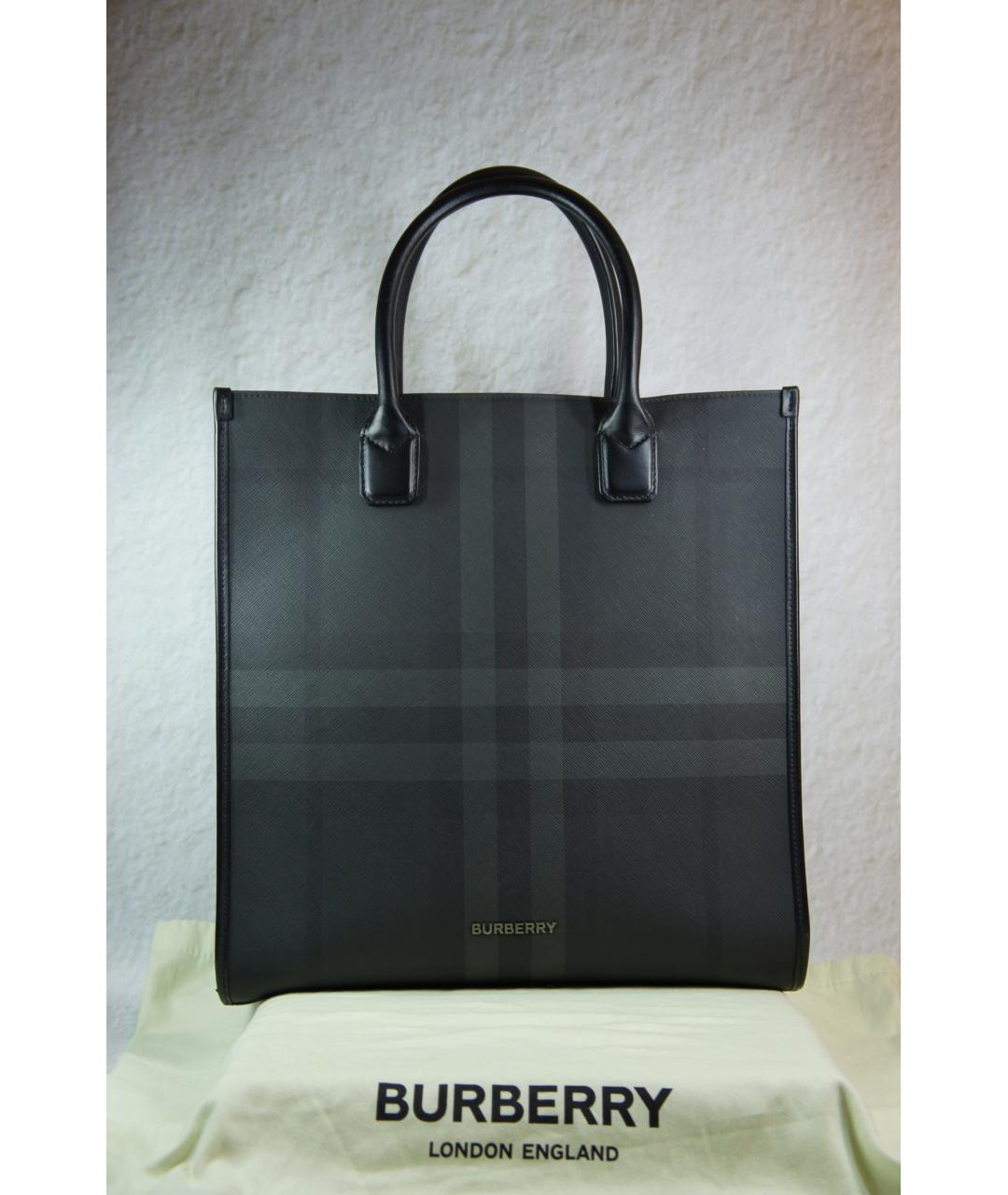 BURBERRY Серая сумка тоут, фото 2