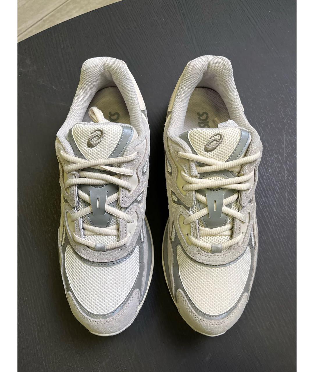 ASICS Бежевые текстильные низкие кроссовки / кеды, фото 3