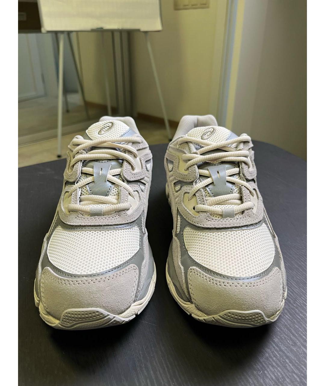 ASICS Бежевые текстильные низкие кроссовки / кеды, фото 2