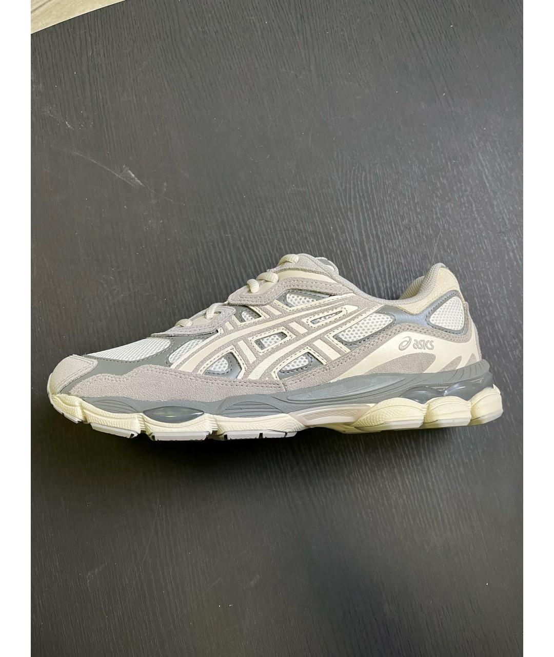 ASICS Бежевые текстильные низкие кроссовки / кеды, фото 5