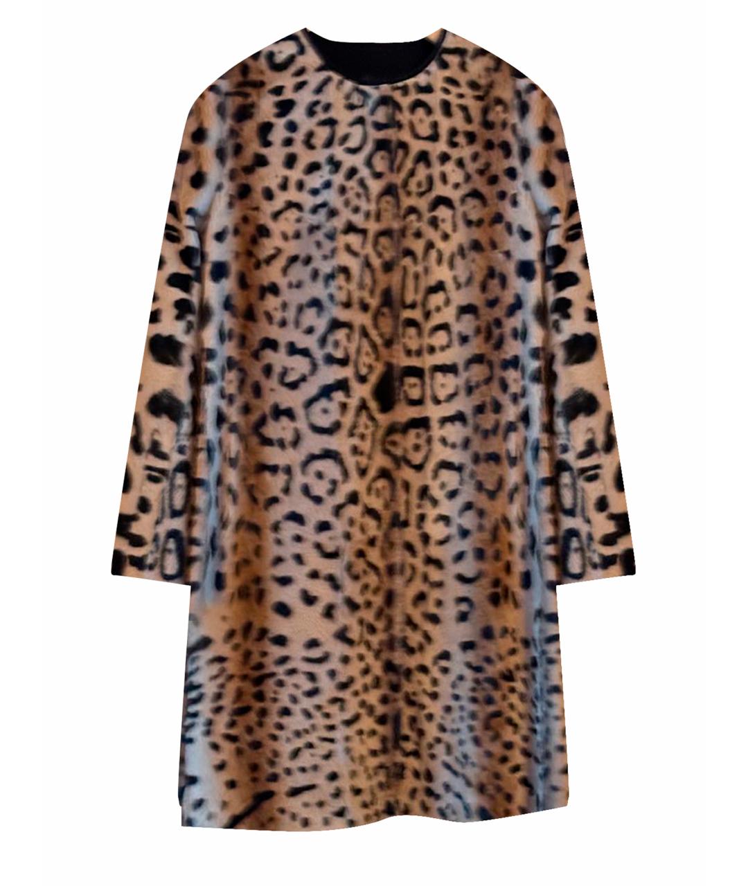 MAX MARA STUDIO Бежевое меховое пальто, фото 1