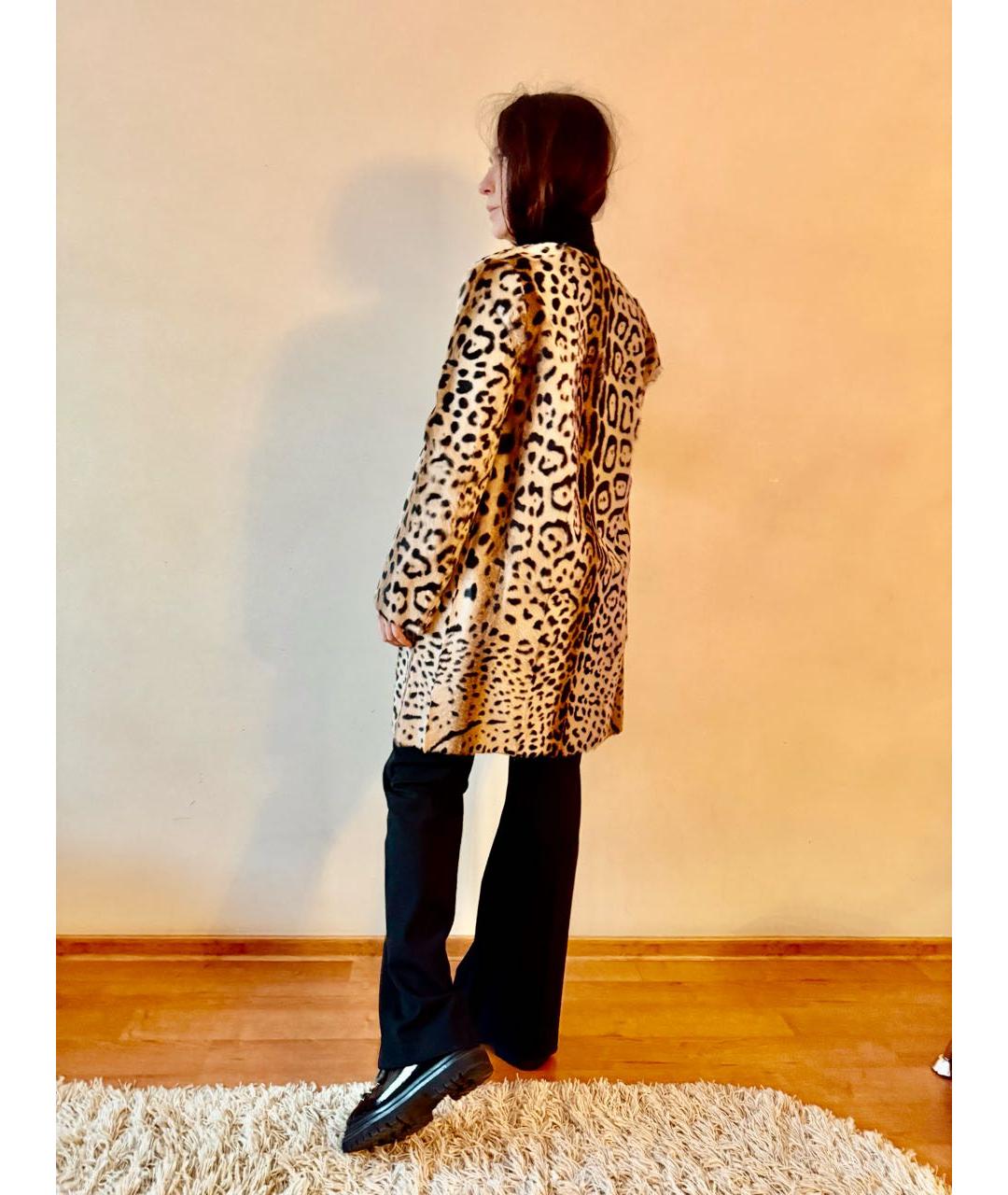 MAX MARA STUDIO Бежевое меховое пальто, фото 5