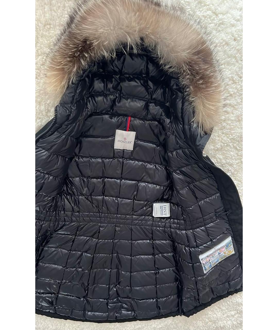 MONCLER Черная парка, фото 4