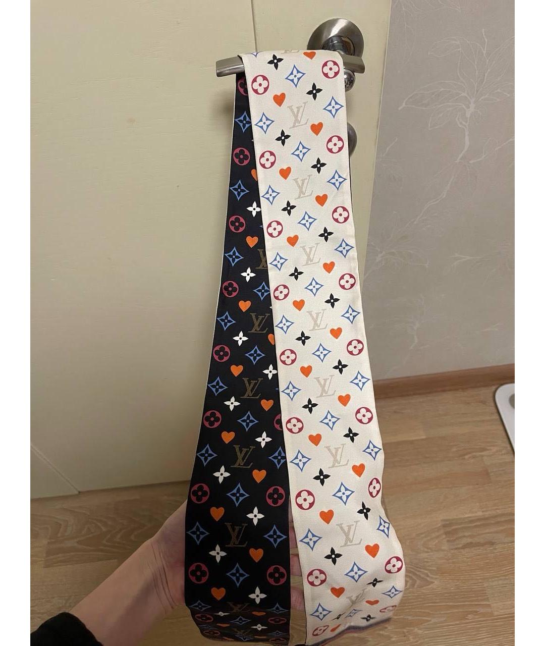 LOUIS VUITTON Мульти шелковый платок, фото 5