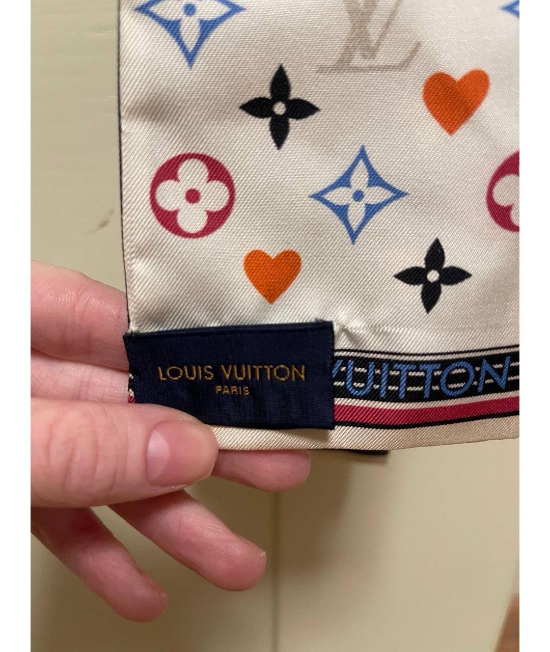 LOUIS VUITTON Мульти шелковый платок, фото 4