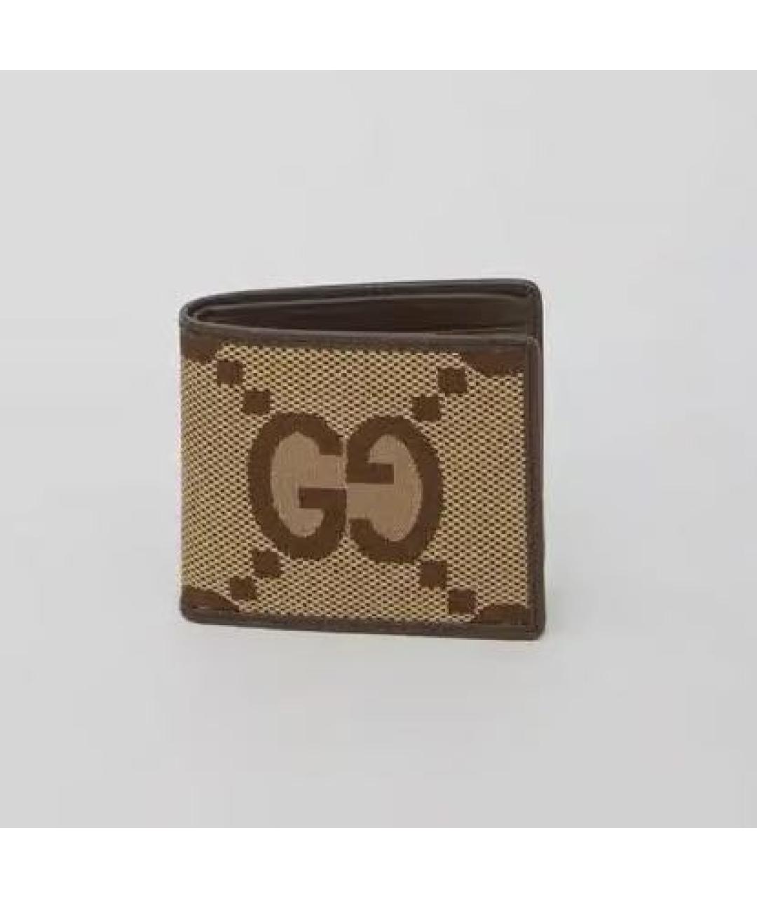 GUCCI Коричневый кожаный кошелек, фото 5