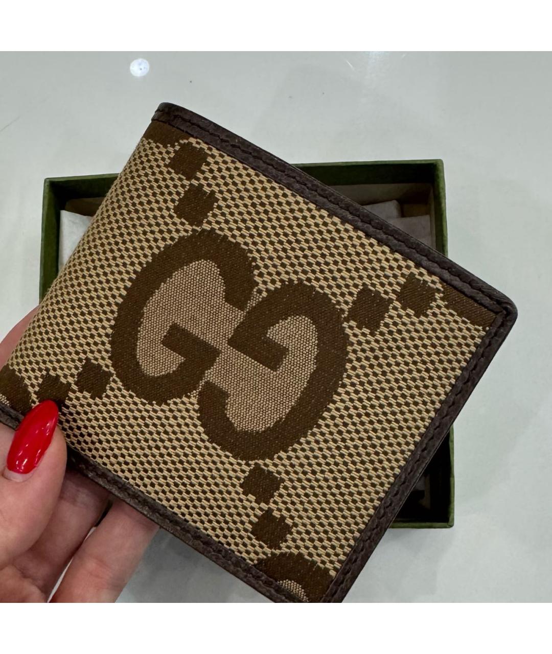 GUCCI Коричневый кожаный кошелек, фото 2