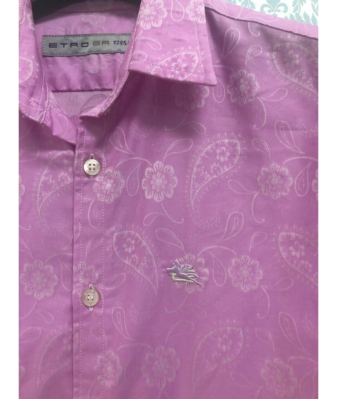 ETRO Розовая хлопковая детская рубашка, фото 3