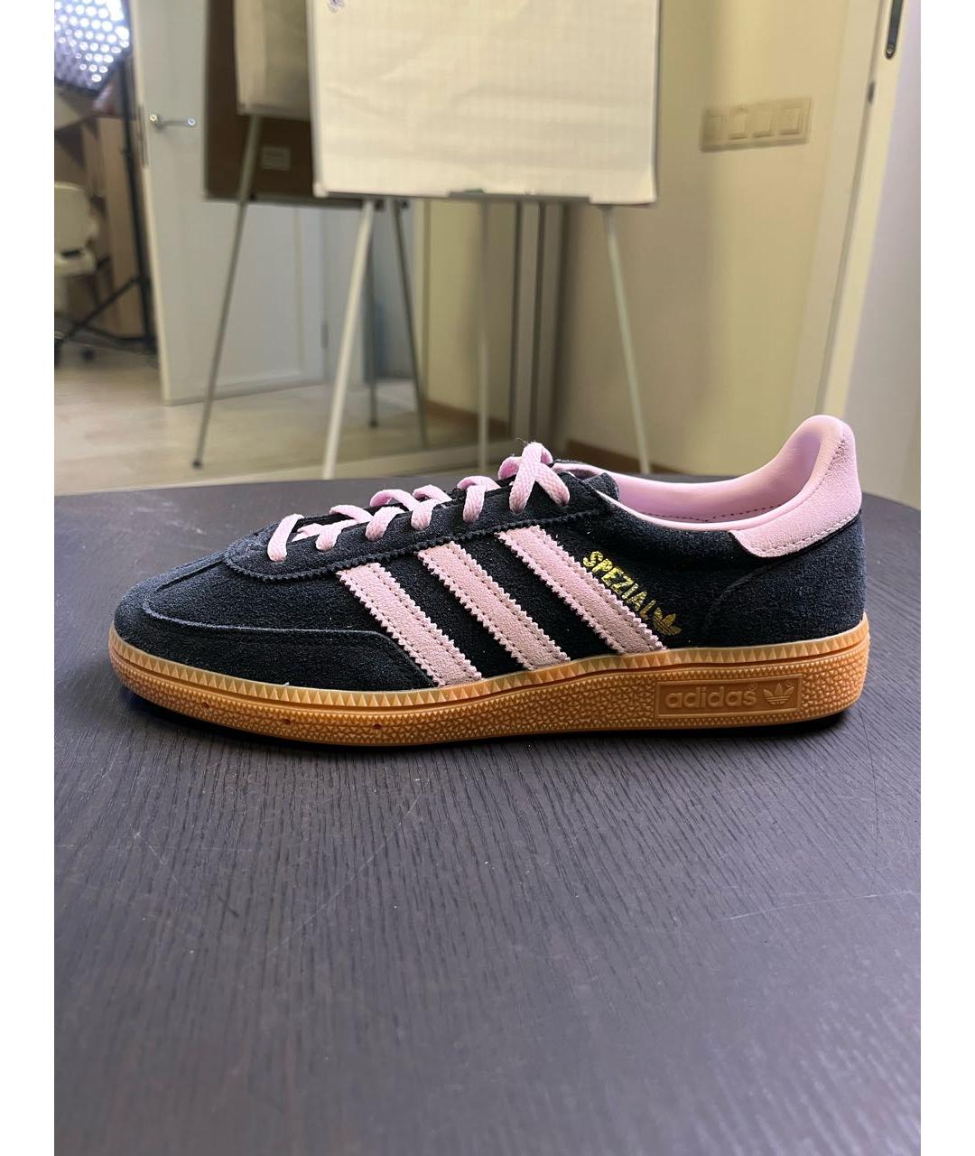 ADIDAS Черные замшевые кеды, фото 5