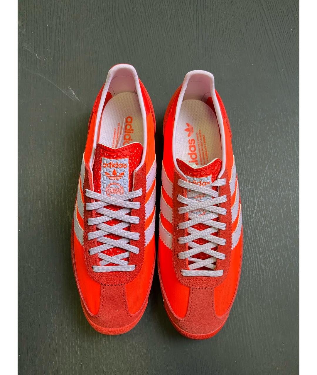 ADIDAS Красные текстильные кроссовки, фото 3