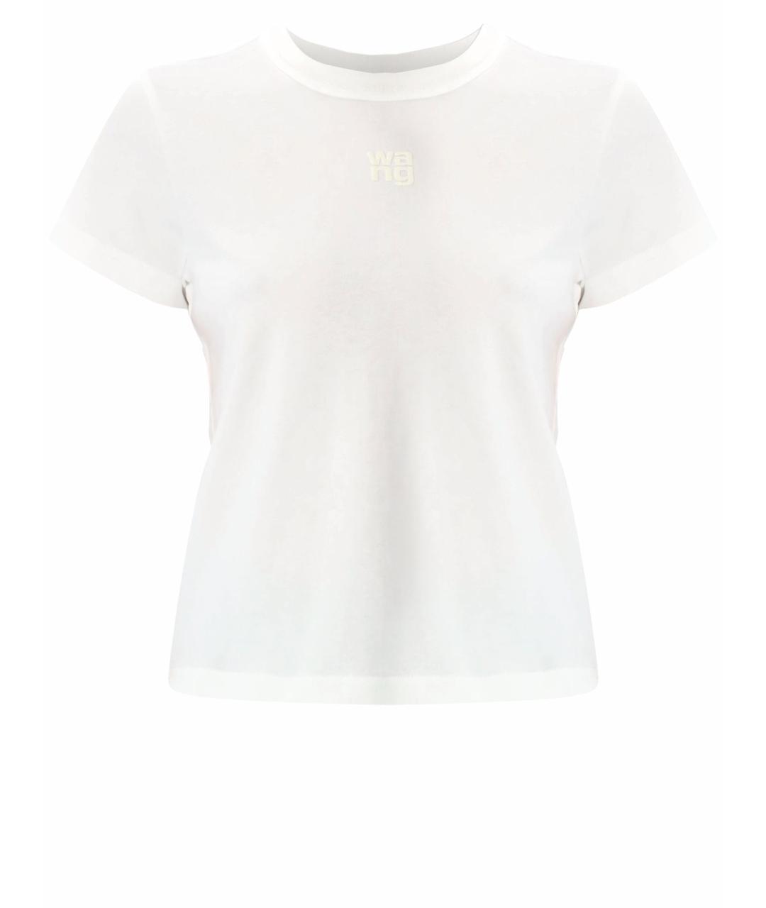 T BY ALEXANDER WANG Белая хлопковая футболка, фото 1