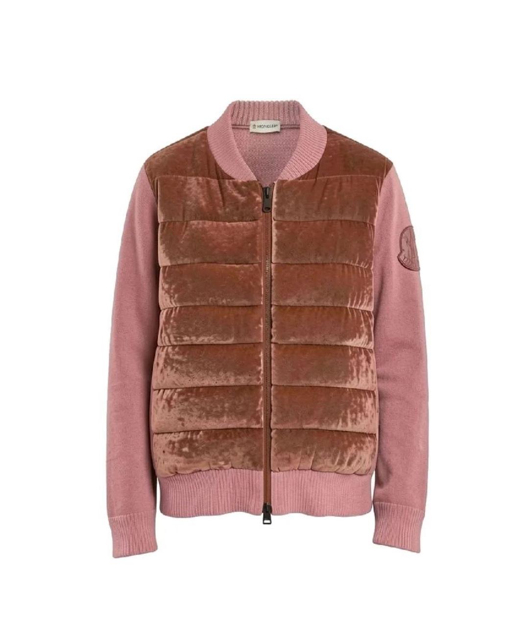 MONCLER Розовая шерстяная куртка, фото 4