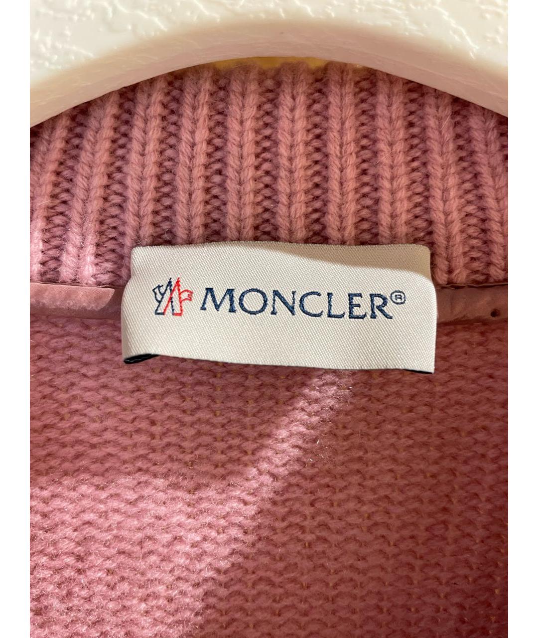 MONCLER Розовая шерстяная куртка, фото 3