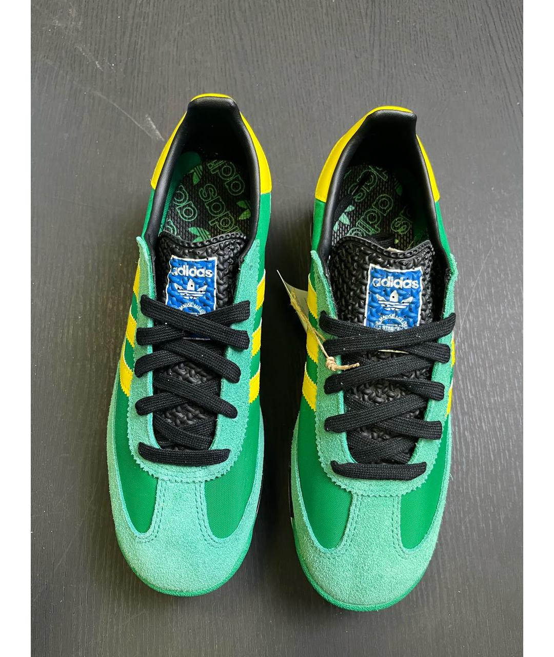 ADIDAS Зеленые замшевые кроссовки, фото 3