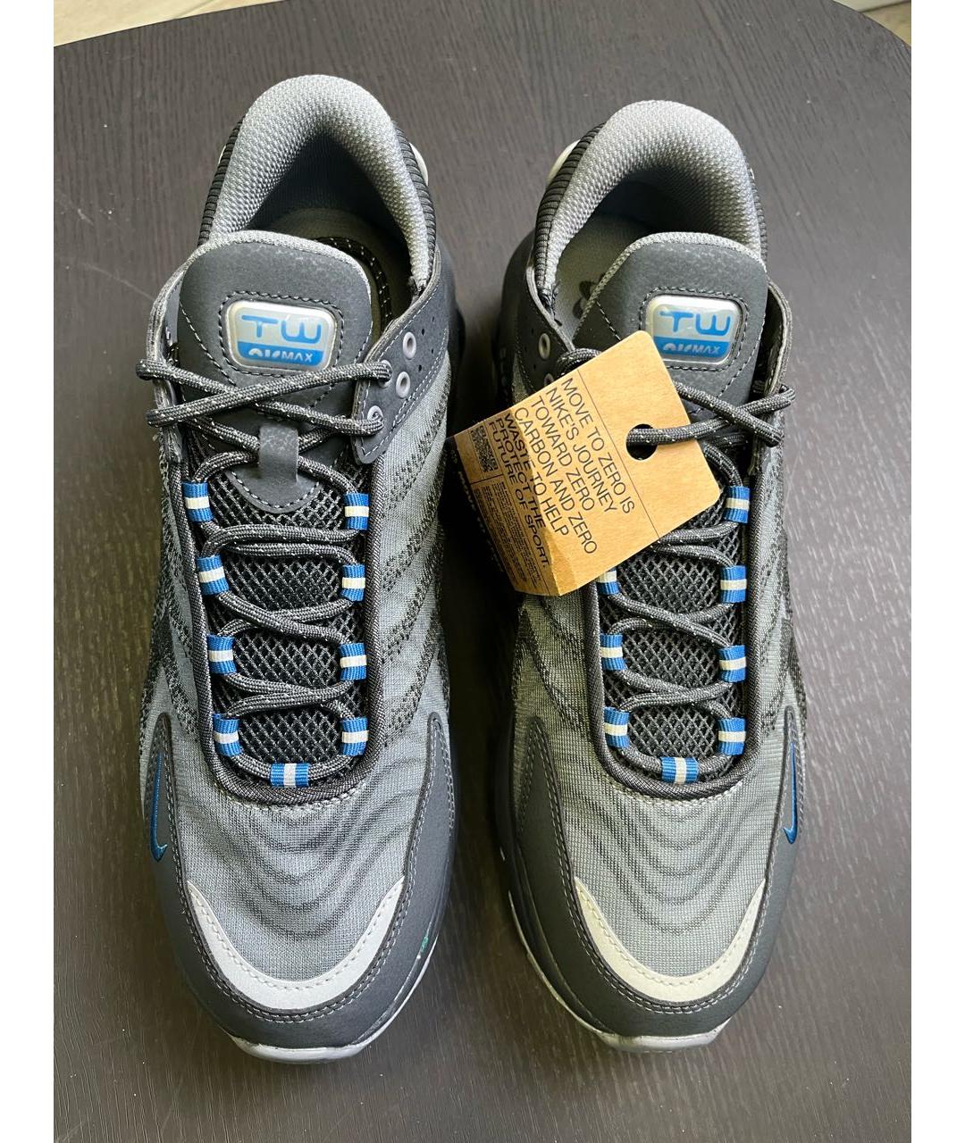 NIKE Серые текстильные низкие кроссовки / кеды, фото 3