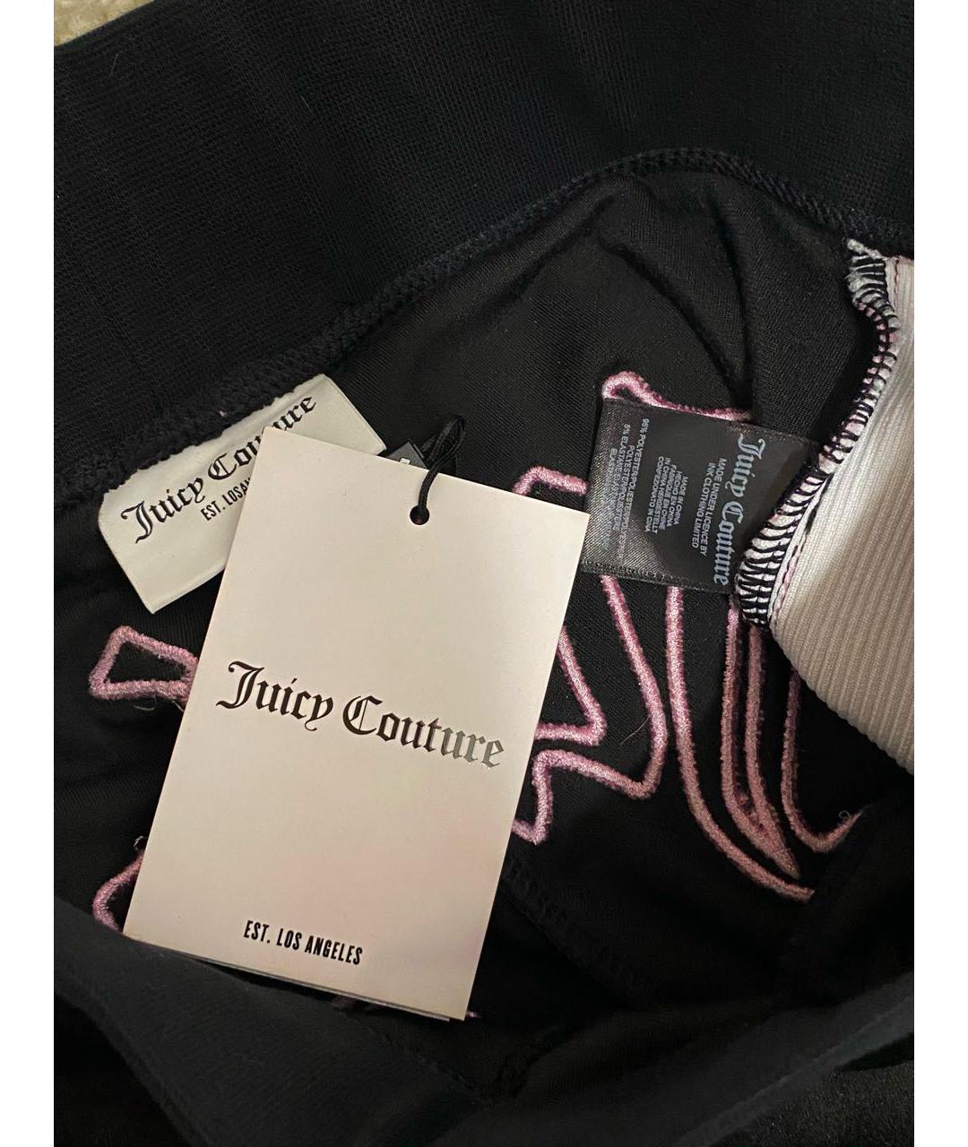 JUICY COUTURE Черные бархатные спортивные брюки и шорты, фото 5