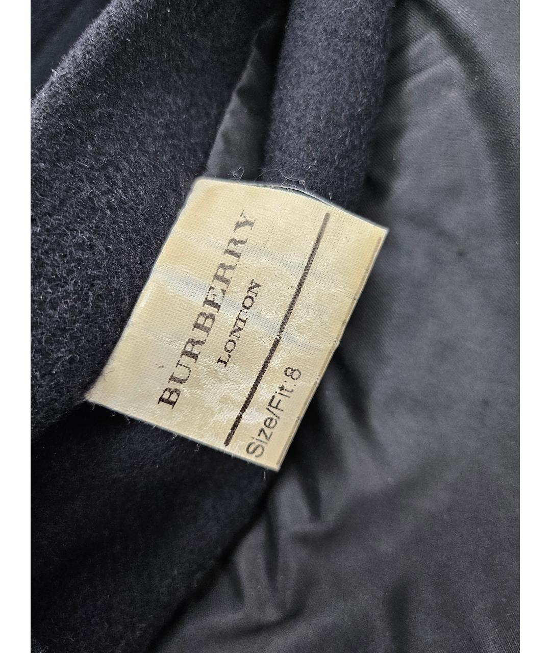 BURBERRY Черное шерстяное пальто, фото 9