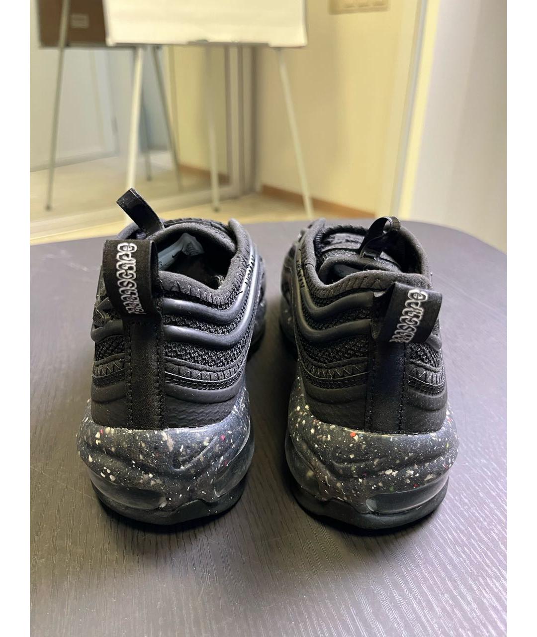 NIKE Черные текстильные низкие кроссовки / кеды, фото 4