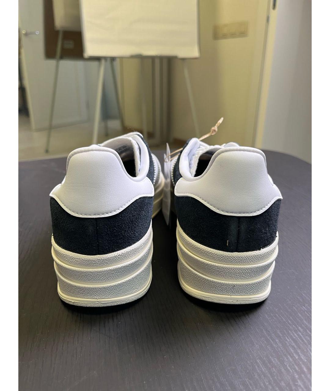 ADIDAS Черные замшевые кеды, фото 4