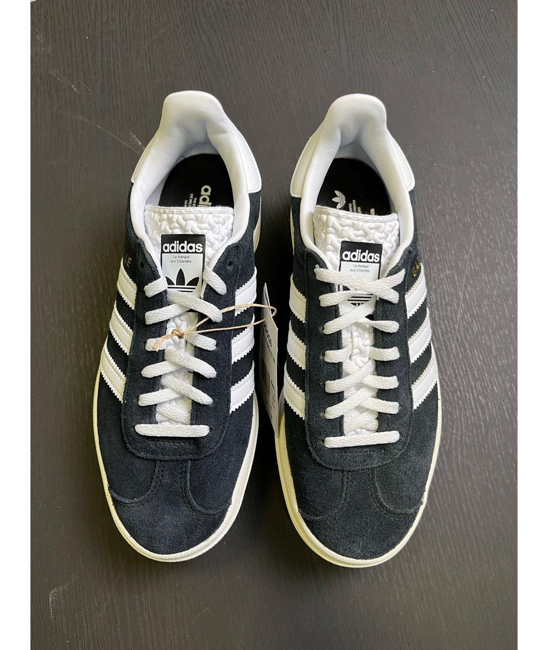 ADIDAS Черные замшевые кеды, фото 3
