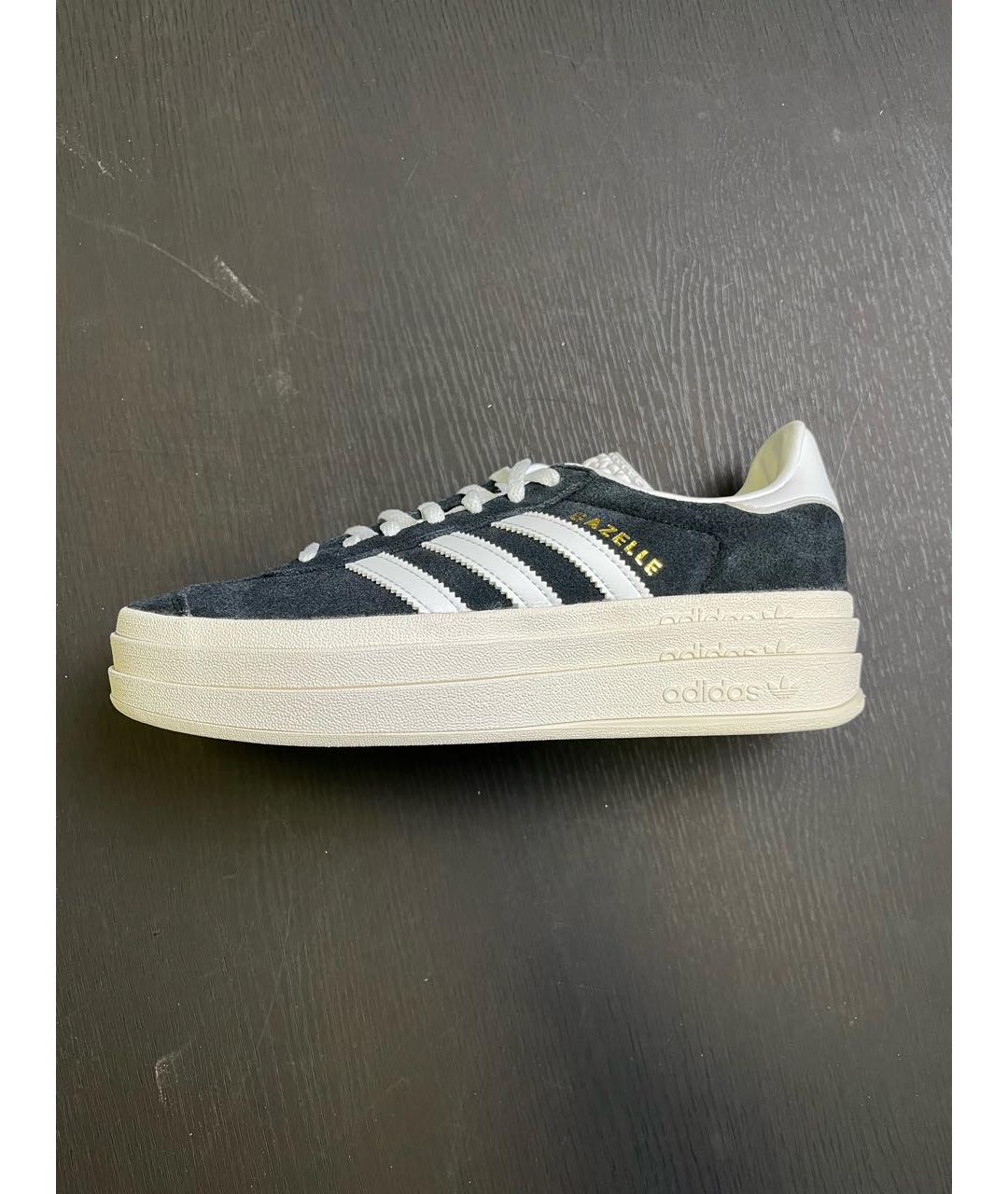 ADIDAS Черные замшевые кеды, фото 5