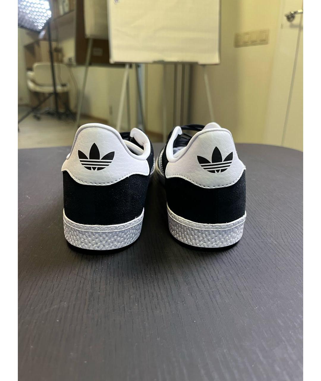 ADIDAS Черные замшевые кеды, фото 4