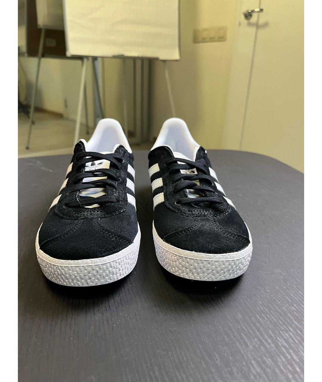 ADIDAS Черные замшевые кеды, фото 2