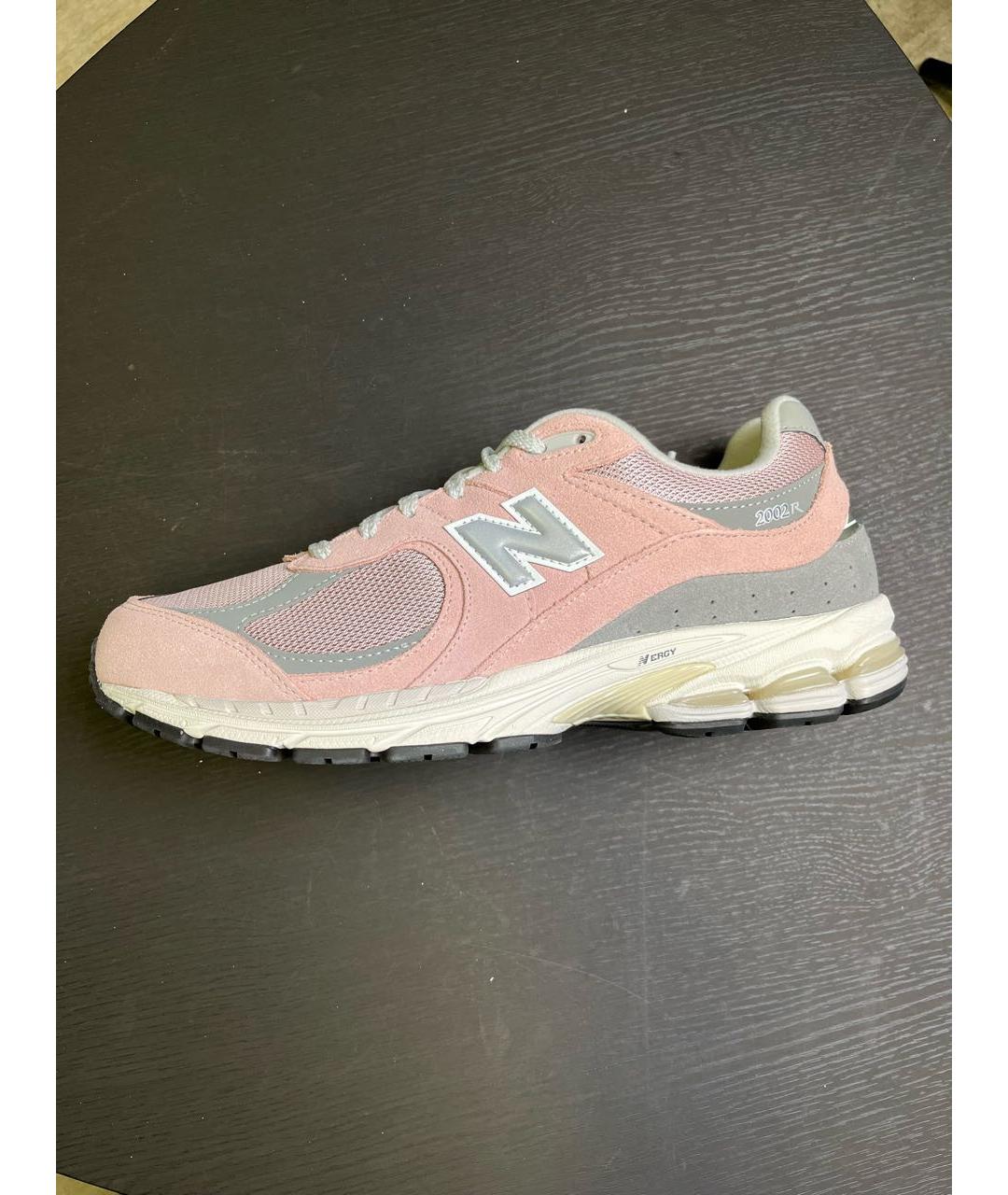 NEW BALANCE Розовые текстильные низкие кроссовки / кеды, фото 5