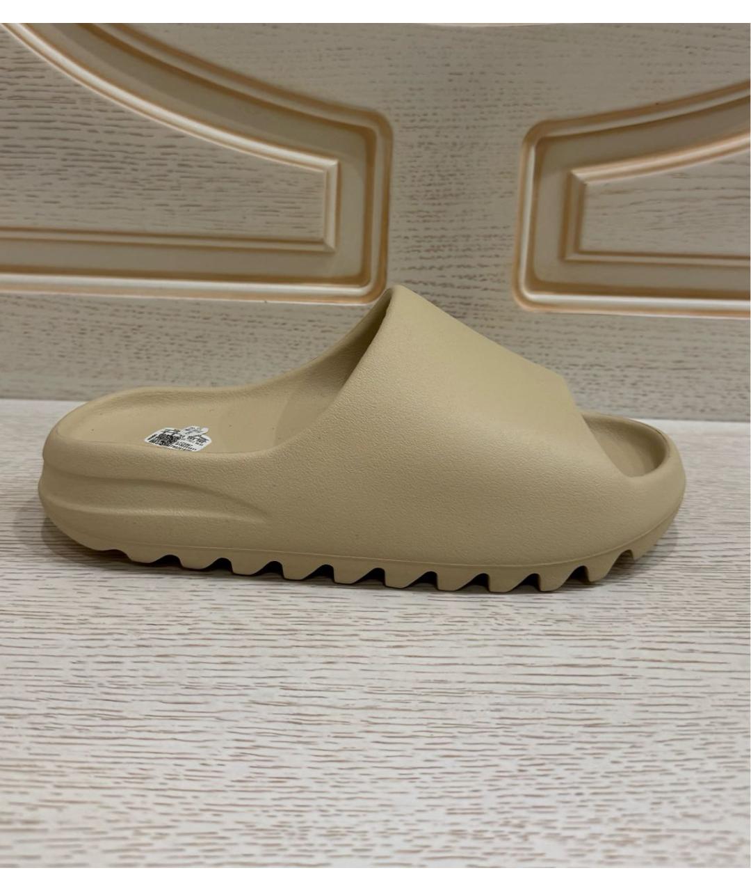 ADIDAS YEEZY Бежевые шлепанцы, фото 5