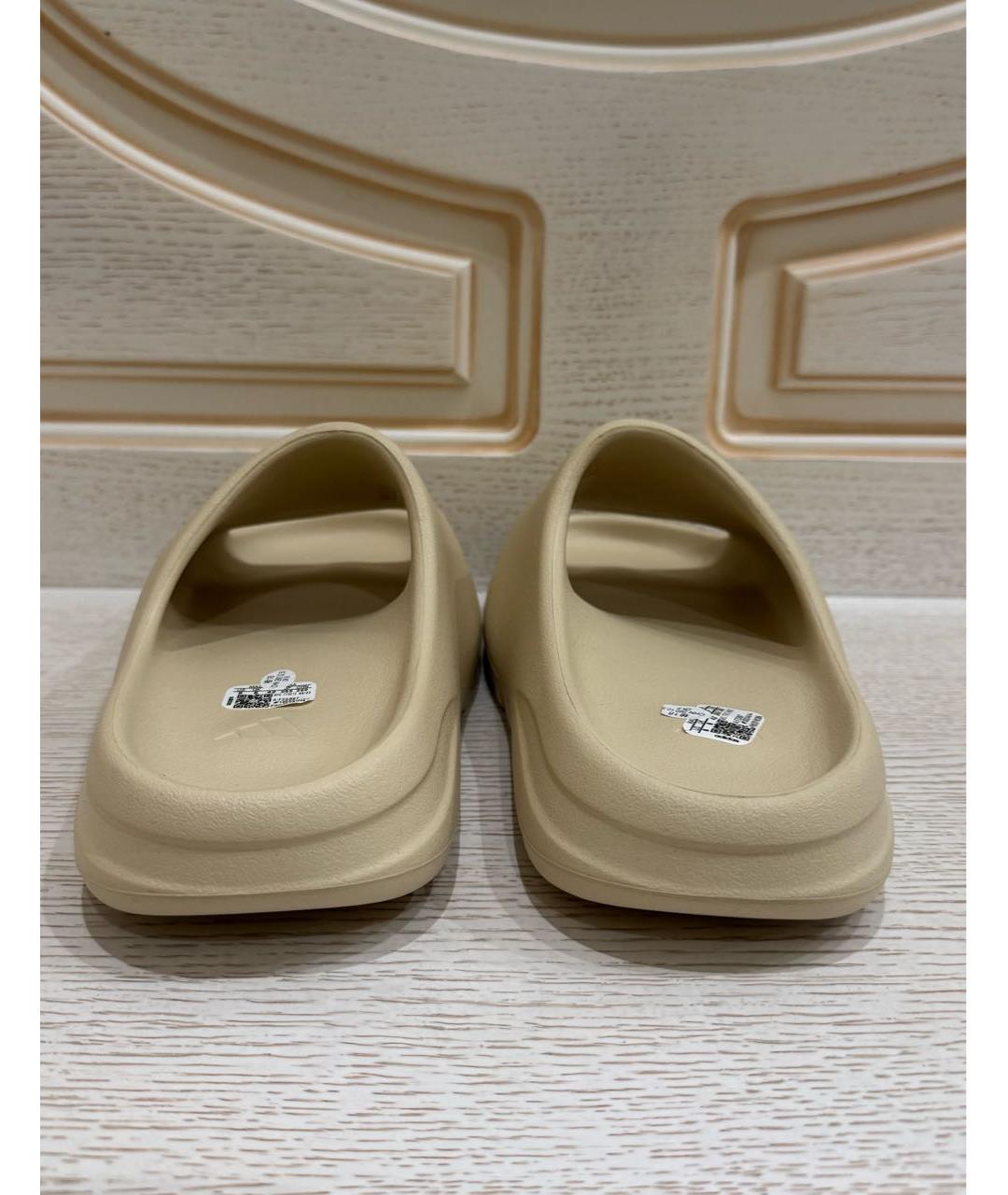 ADIDAS YEEZY Бежевые шлепанцы, фото 4