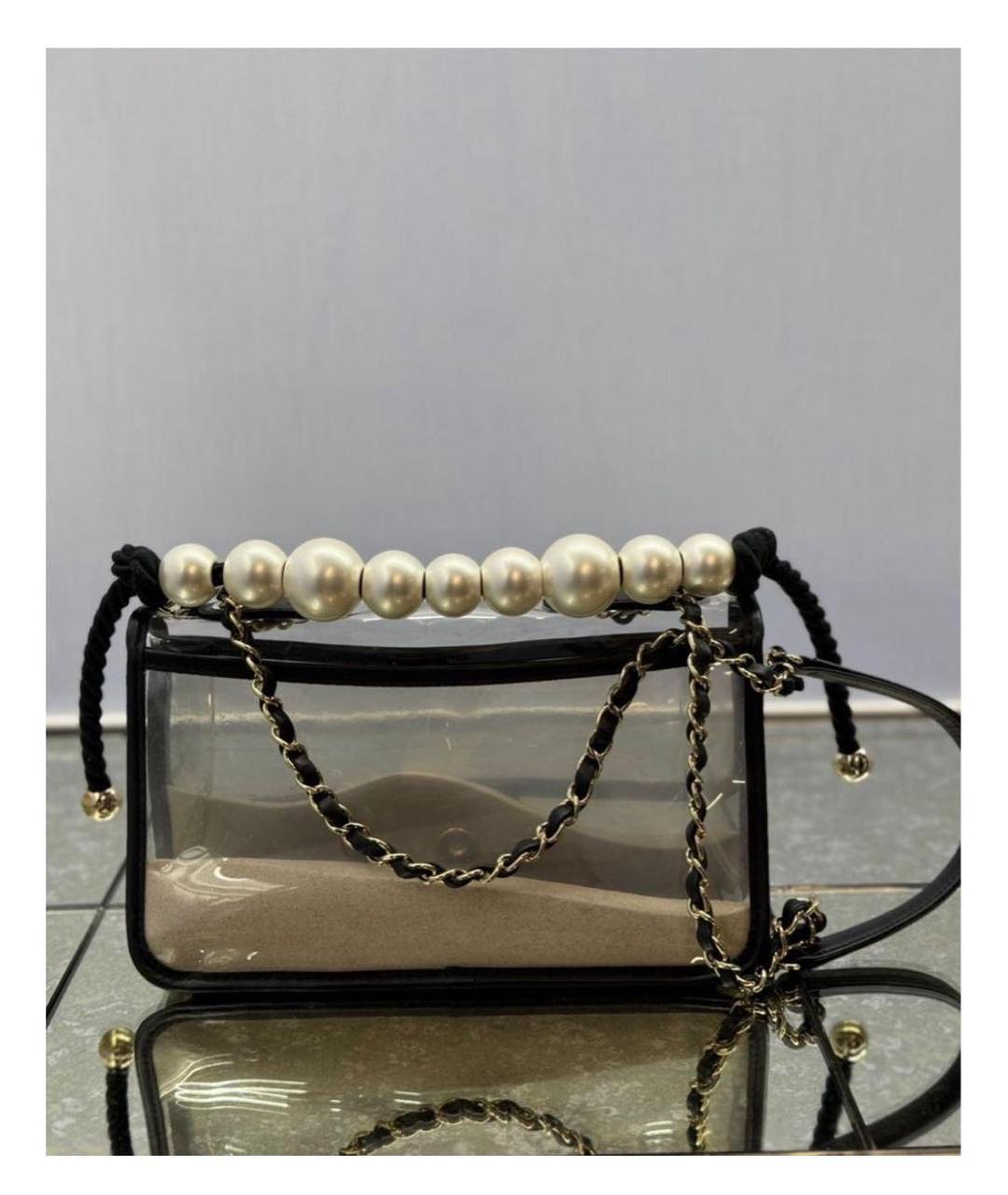 CHANEL Черная кожаная сумка через плечо, фото 8