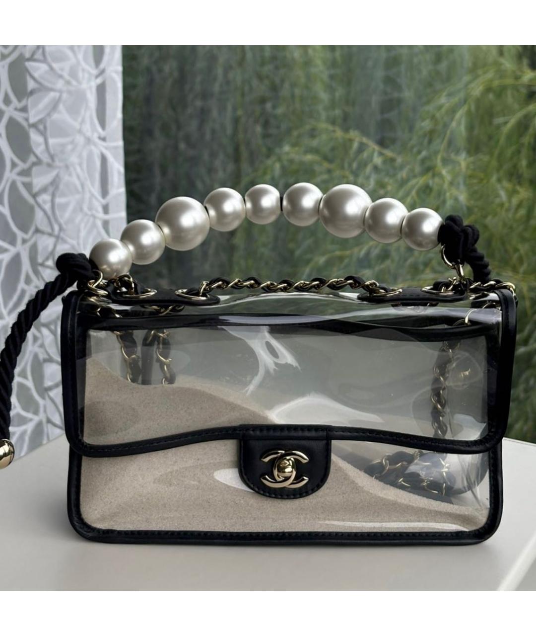 CHANEL Черная кожаная сумка через плечо, фото 4