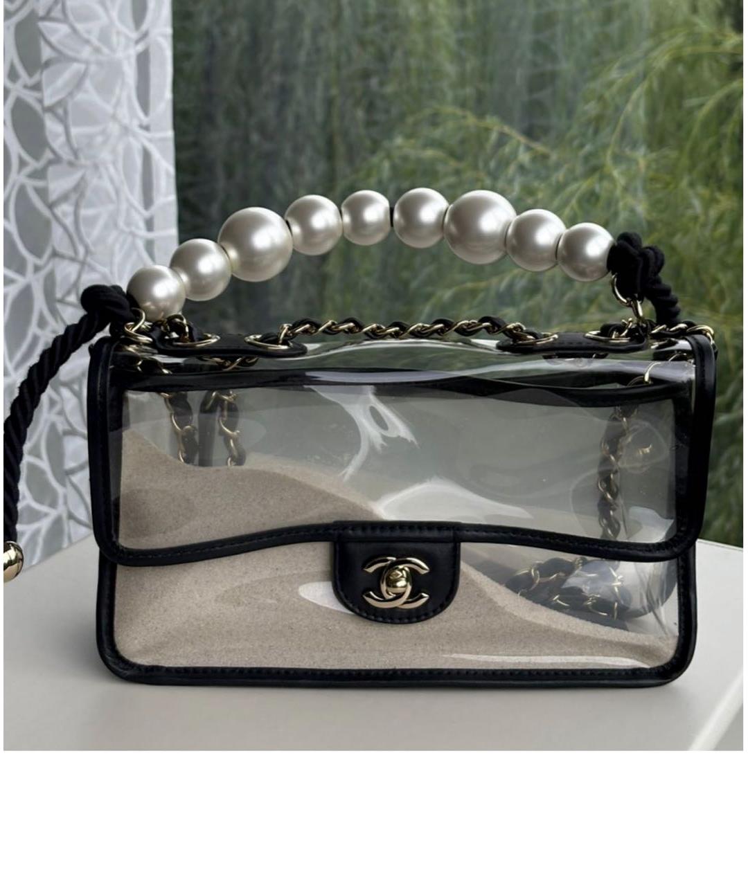 CHANEL Черная кожаная сумка через плечо, фото 2