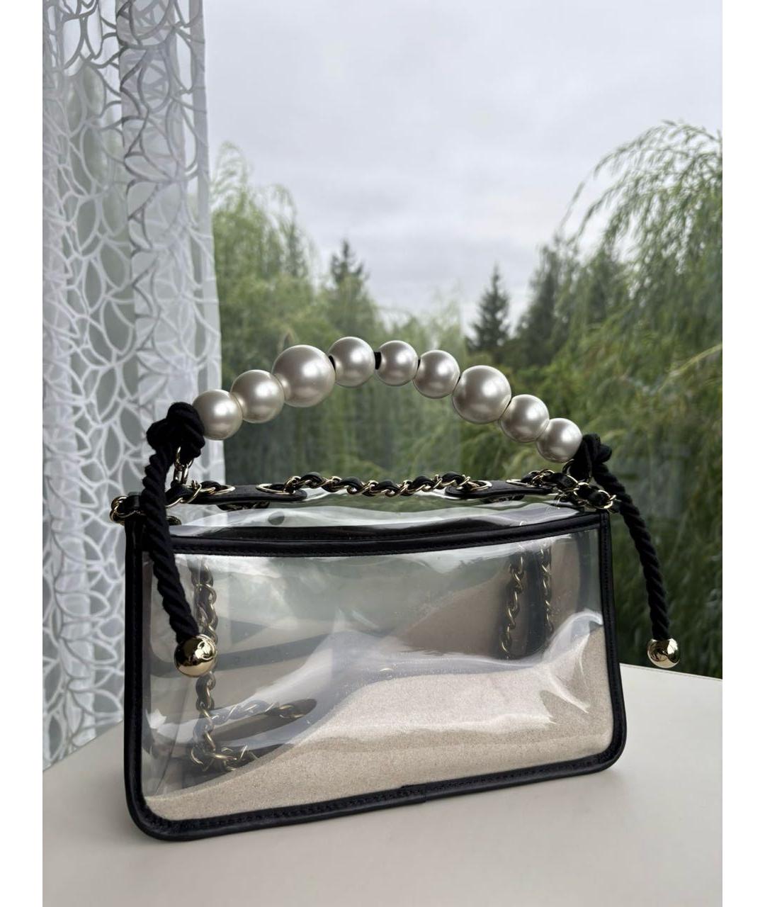 CHANEL Черная кожаная сумка через плечо, фото 5