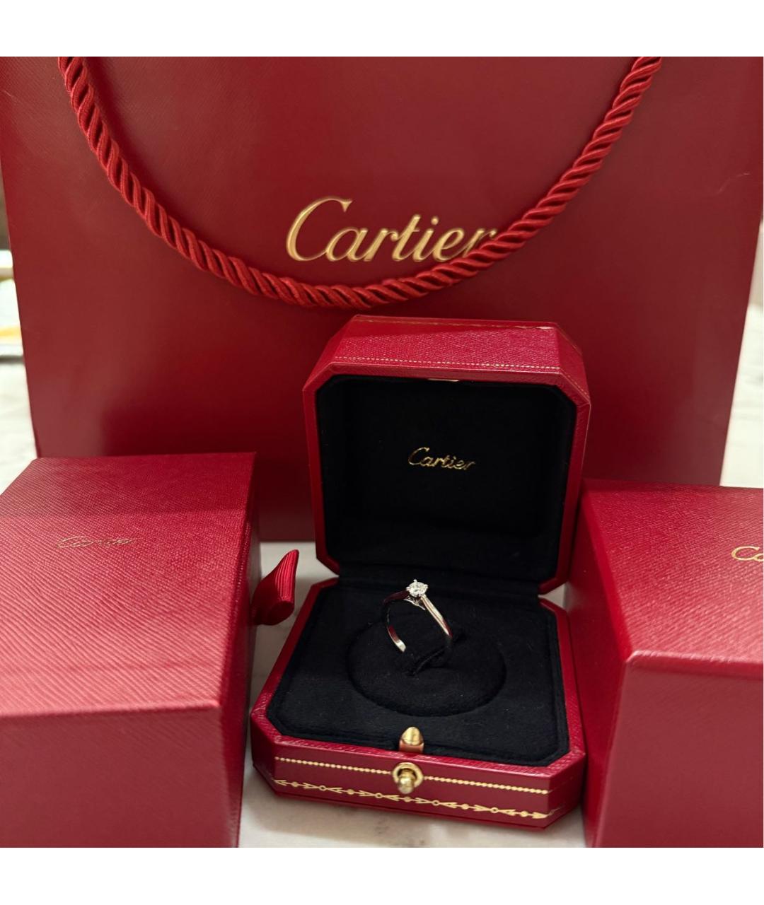 CARTIER Серебряное кольцо из белого золота, фото 6