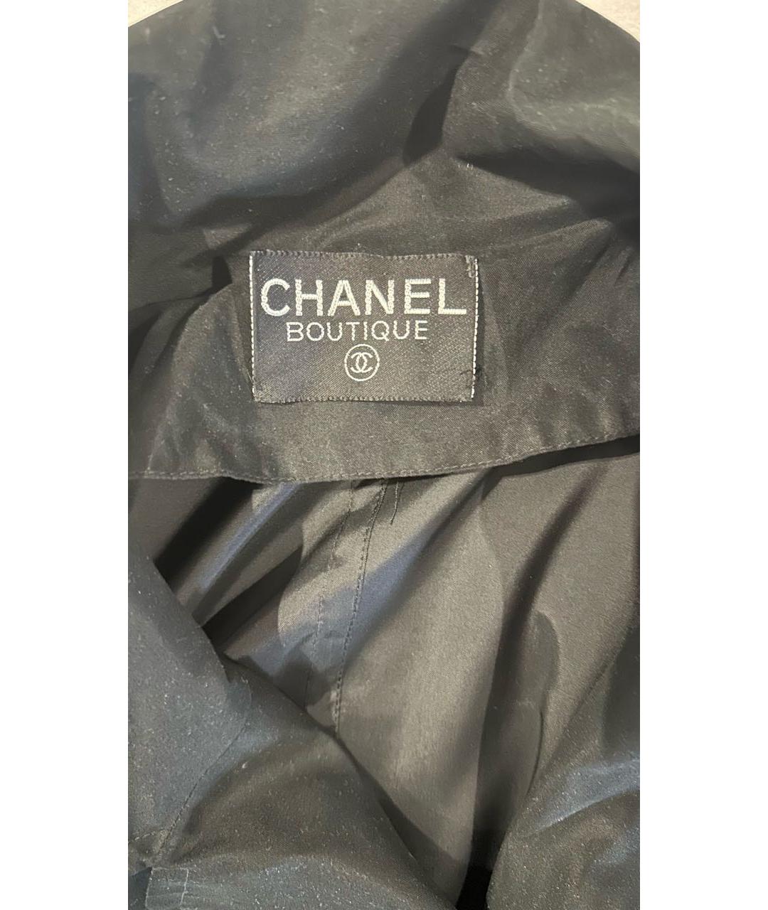 CHANEL Черный тренч/плащ, фото 3