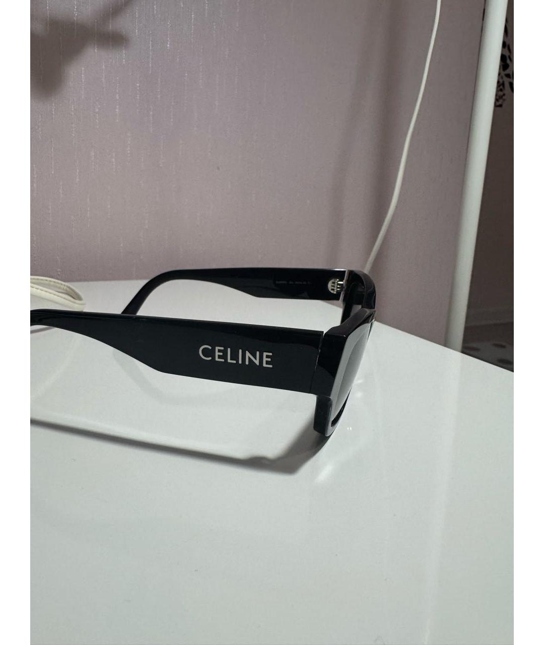 CELINE Черные пластиковые солнцезащитные очки, фото 3