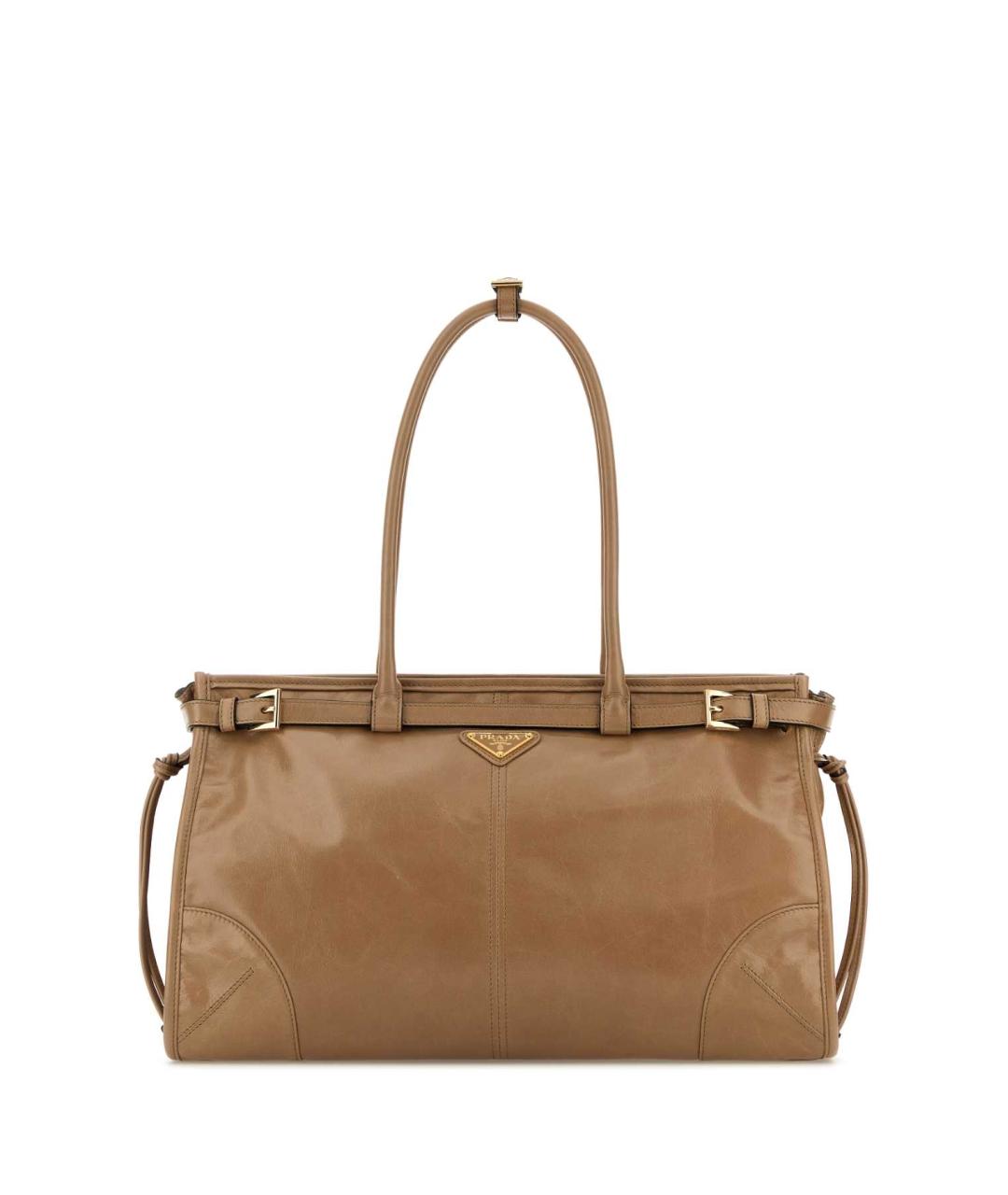 PRADA Бежевая кожаная сумка тоут, фото 1