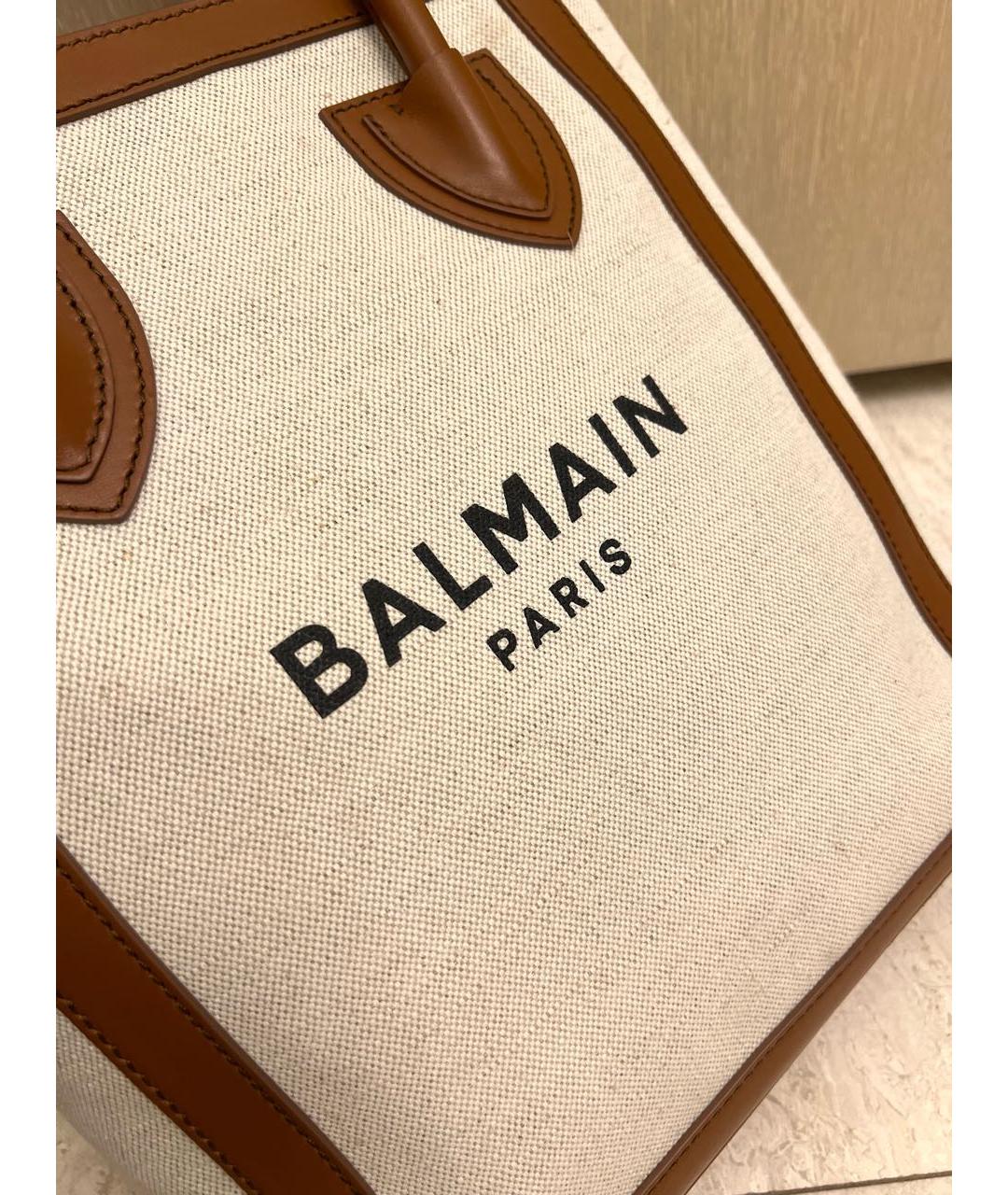 BALMAIN Кожаная сумка тоут, фото 2