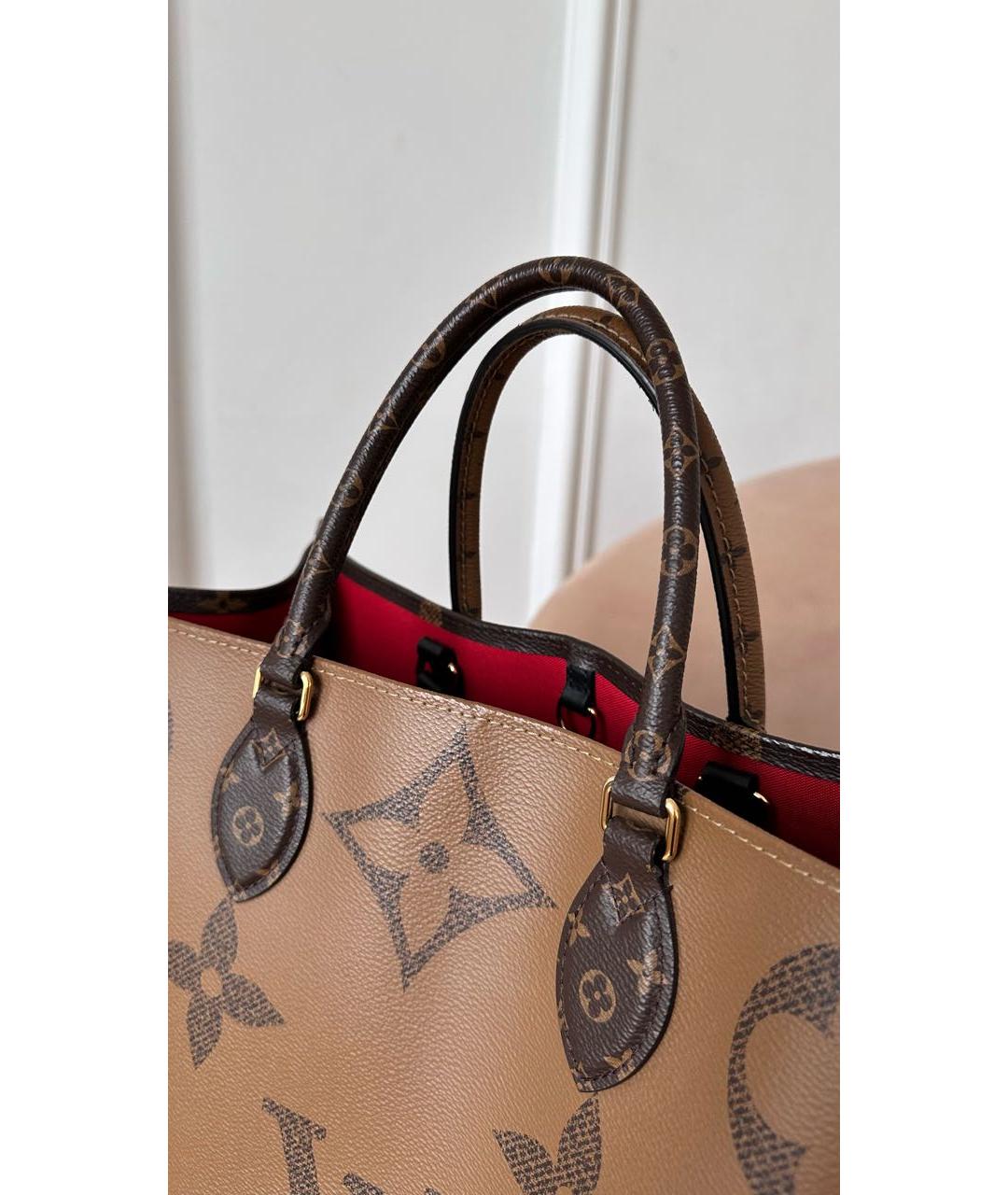 LOUIS VUITTON Коричневая сумка тоут, фото 2
