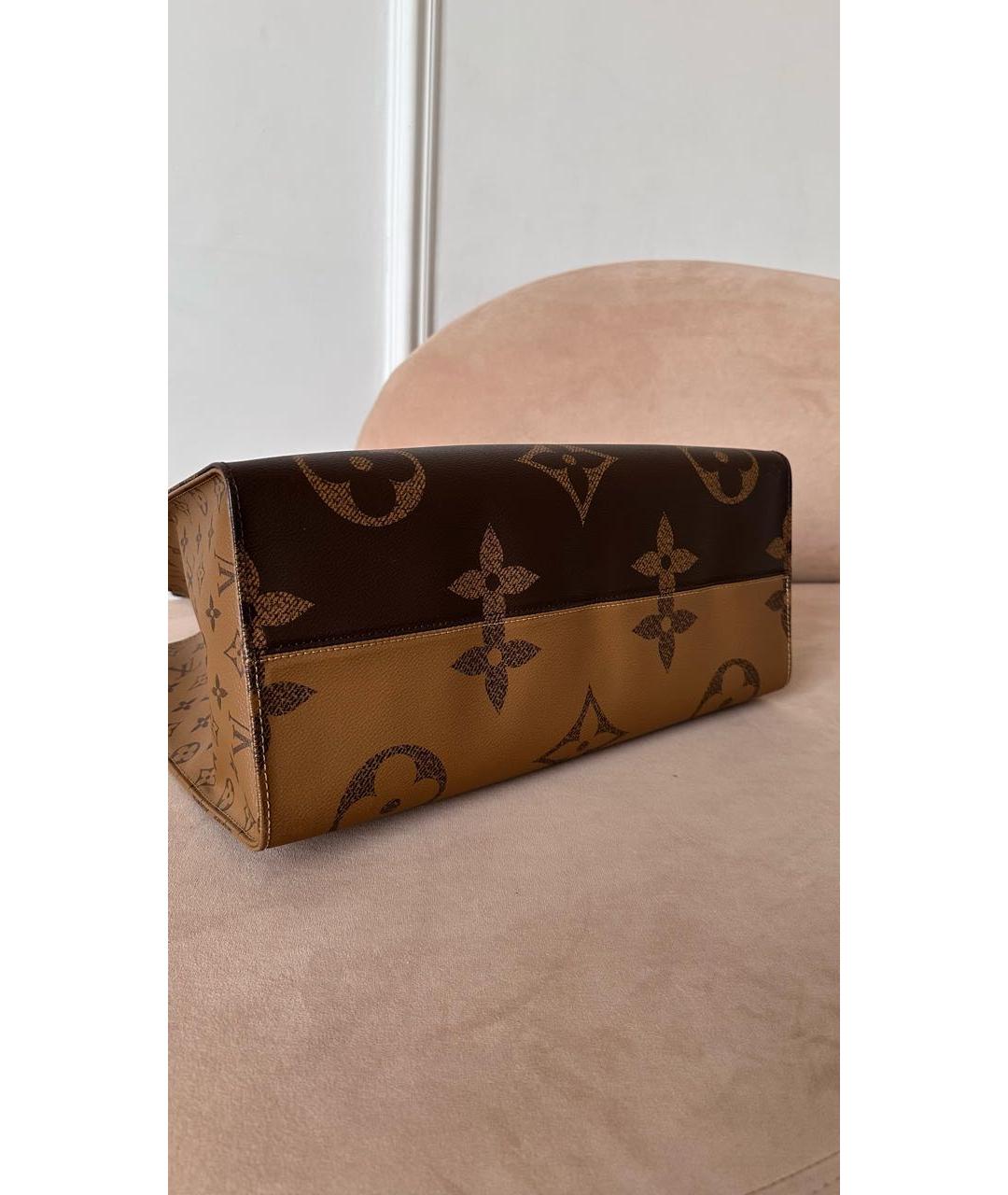 LOUIS VUITTON Коричневая сумка тоут, фото 6