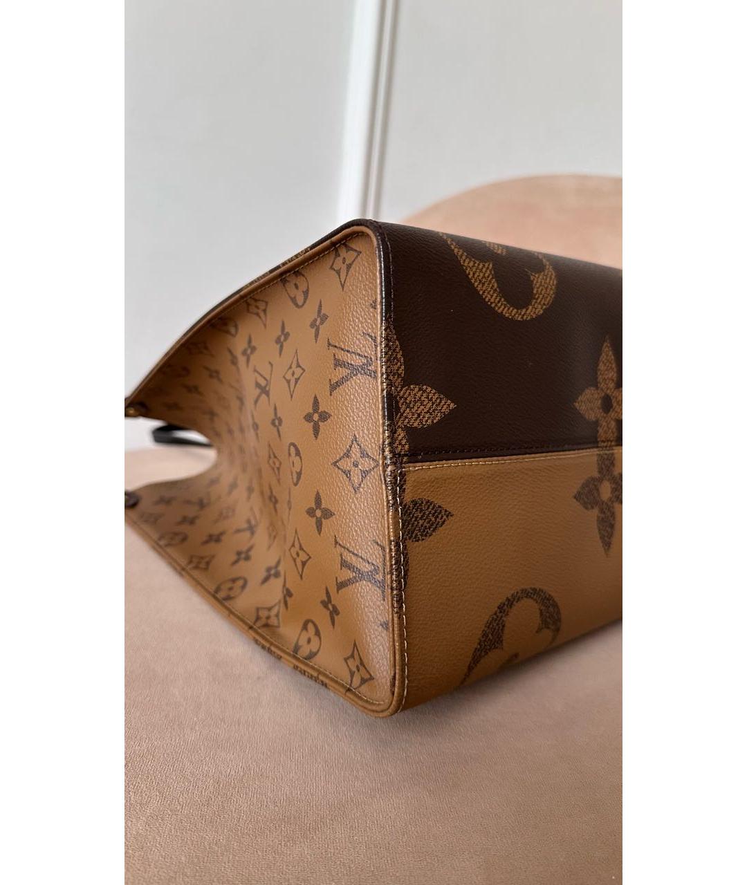 LOUIS VUITTON Коричневая сумка тоут, фото 3