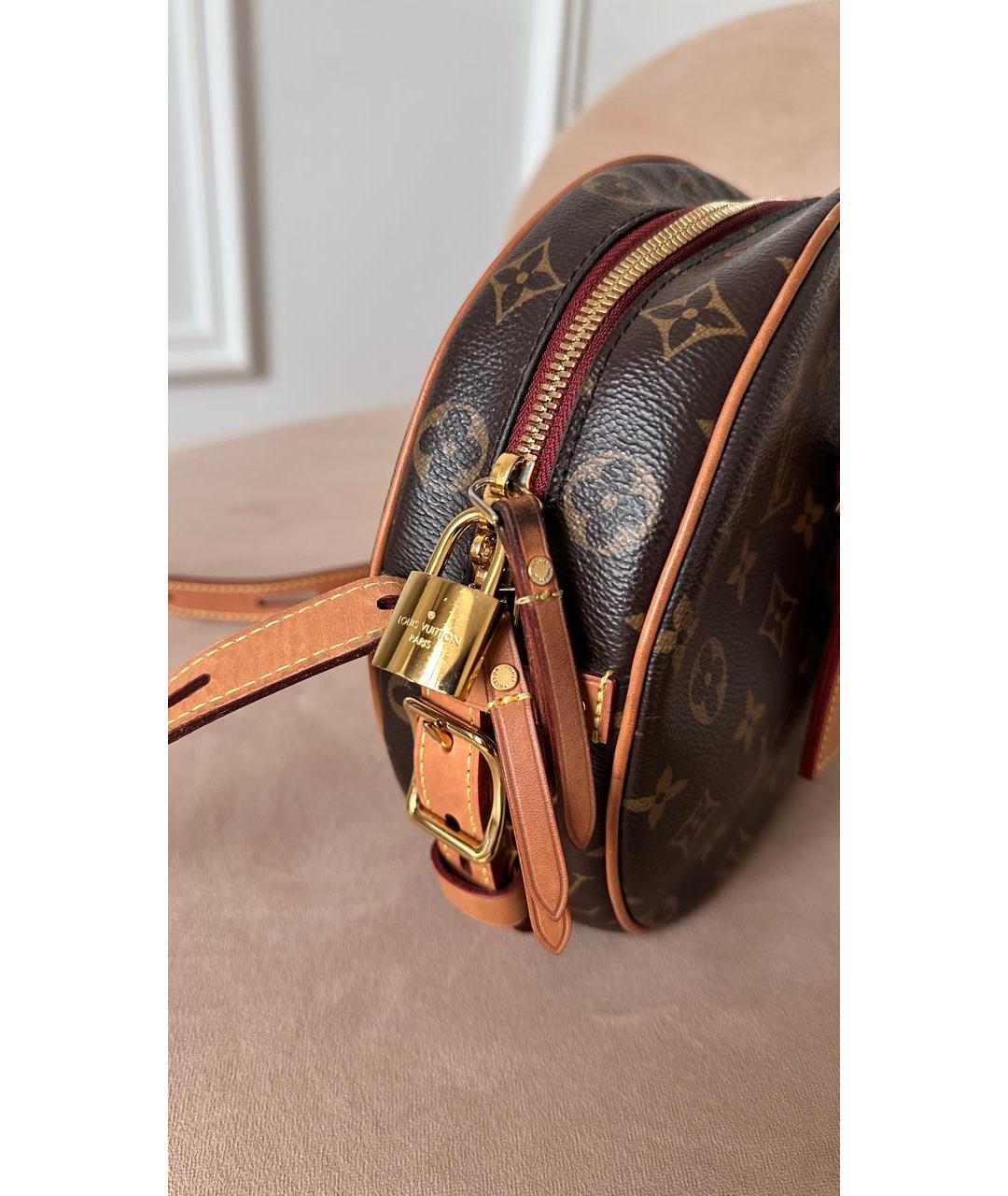 LOUIS VUITTON Коричневая кожаная сумка через плечо, фото 2