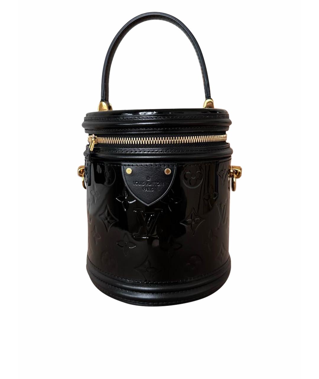 LOUIS VUITTON Черная сумка через плечо из лакированной кожи, фото 1