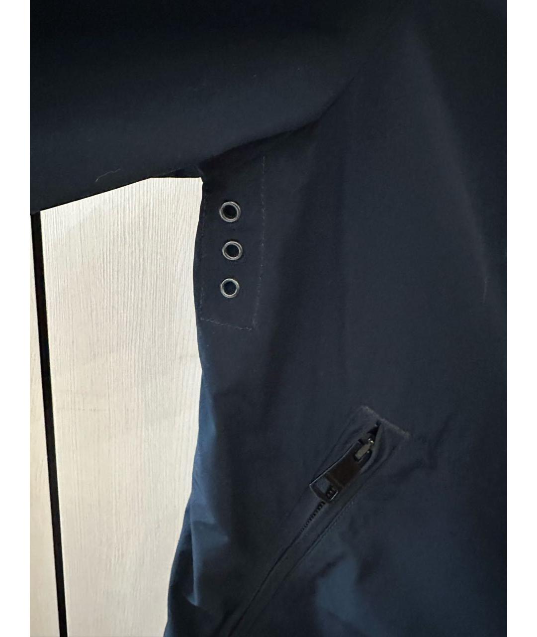 BURBERRY BRIT Темно-синяя полиэстеровая куртка, фото 4