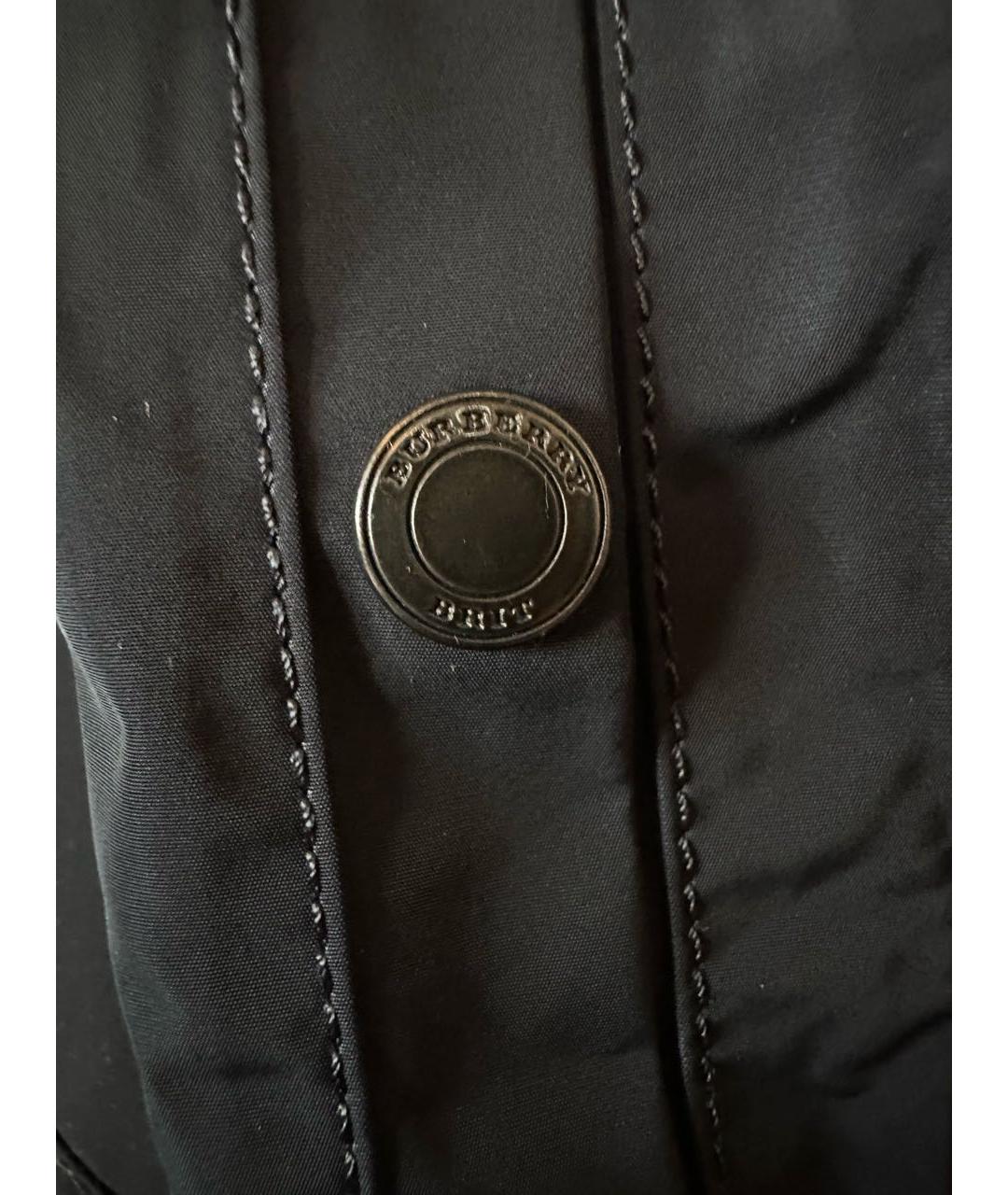 BURBERRY BRIT Темно-синяя полиэстеровая куртка, фото 5