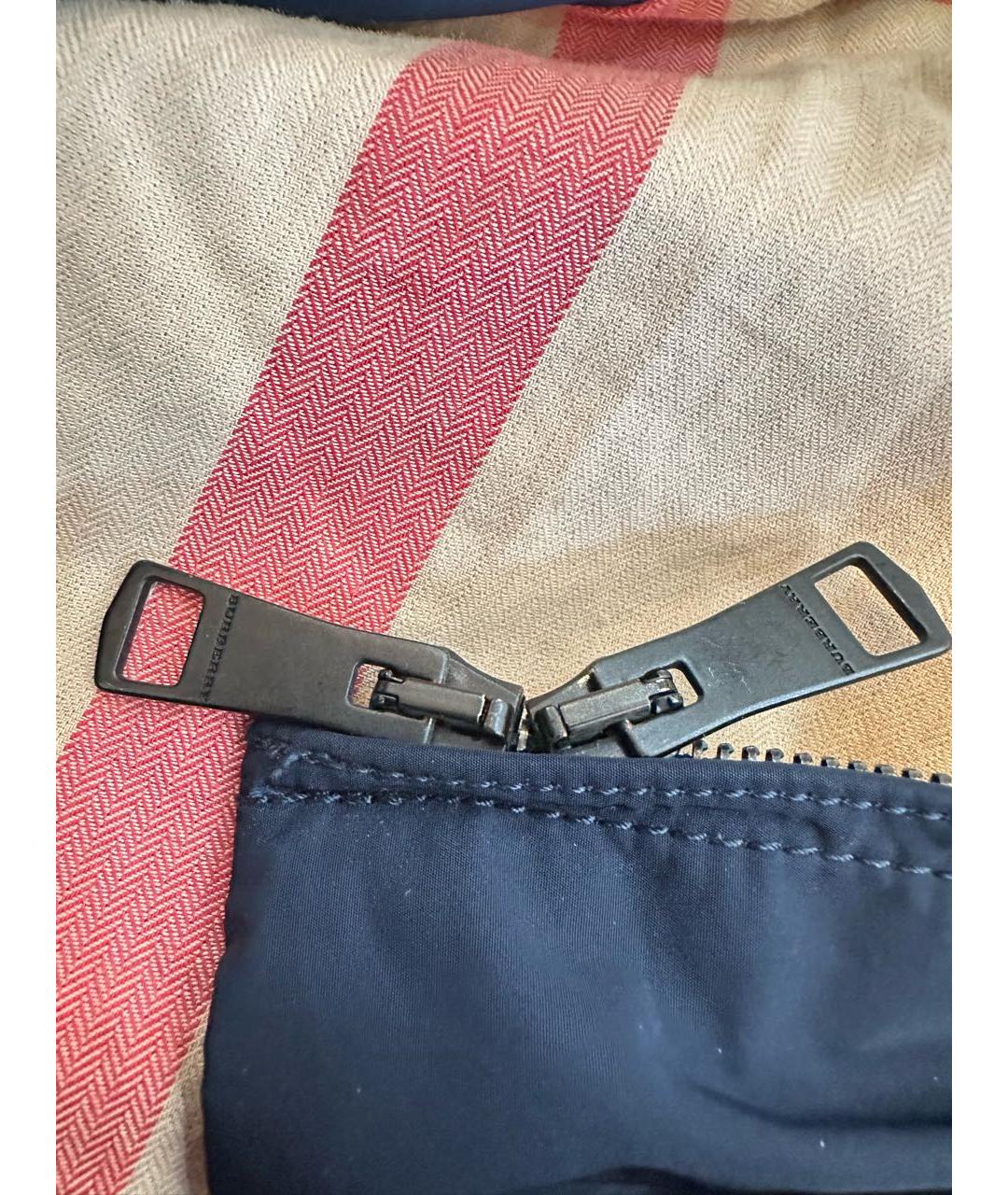 BURBERRY BRIT Темно-синяя полиэстеровая куртка, фото 7
