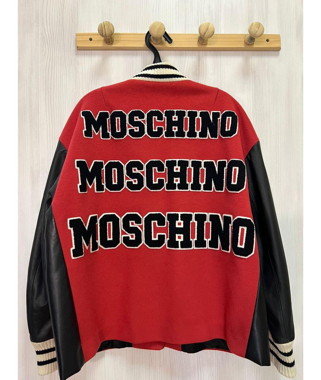 MOSCHINO Красная шерстяная куртка, фото 4